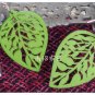 Hand Made Wooden Earing Pink Leave shape