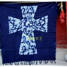 Tie Dye Table Cloth Cross  90*90cm Cross