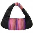 GuoWan BG03 Handmade fabric single sling purse black and colorful