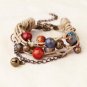 BL World Hand craft Bracelet with porcelain bead,cotton chain, length adjustable natural fashion
