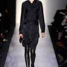 BCBG MAXAZRIA RUNWAY LIMITED EDITION FALL 2009 DRAPED RUCHED GRAPHITE DRESS M 6