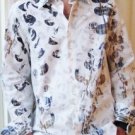 Jhane Barnes Digital Prints Rhedux Ivy Limited Edition Button Down Shirt XXL