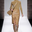 2K RENA LANGE REPTILE LIZARD CROCODILE REAL GOAT LEATHER PENCIL SKIRT 10/US