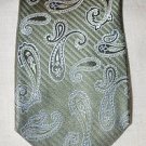 $79 JOSEPH ABBOUD Collection Green Paisleys Dress Neck Tie Silk USA