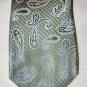 $79 JOSEPH ABBOUD Collection Green Paisleys Dress Neck Tie Silk USA