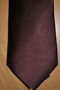 THEORY COUPE Handmade Dress Neck Tie Newbridge 100% Silk 3" W Burgundy Wine $98