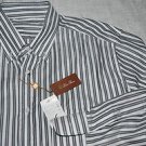 LORO PIANA STRIPED BUTTON DOWN NEW ALFRED OXFORD COTTON DRESS SHIRT XL 17
