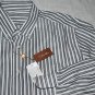 LORO PIANA STRIPED BUTTON DOWN NEW ALFRED OXFORD COTTON DRESS SHIRT XL 17