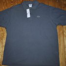 LACOSTE MENS GRAY OMBRE CASUAL POLO SHIRT TOP 7 XL