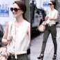 FREE PEOPLE SKINNY CARGO CROPPED DARK TAUPE MILITARY PANTS TROUSERS JEANS 28