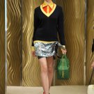 PRADA 2010 RESORT RUNWAY CAMICIA SLEEVELESS RED SILK SHIRT BLOUSE TOP 40 M