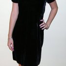 MARC JACOBS VELVET VELOUR BLACK SHOULDER ZIPPER CAP SLEEVE DRESS SKIRT 6 M