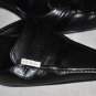 CHANEL BLACK LEATHER CLASSIC SLIDES HEELS PUMPS SHOES 40 9/US