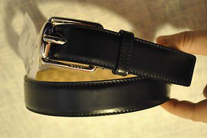 GUCCI GG SIGNATURE BUCKLE HORSEBIT WEB EMBOSSED WOMENS CLASSIC BLACK BELT 80 32
