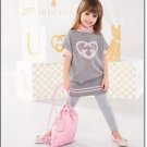 GUCCI BABY TODDLER GIRLS HEART LOGO STRASS RHINESTONES LEGGINGS PANTS 3Y