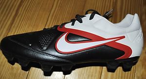 NIKE CTR360 TREQUARTISTA II FG BLACK WHITE RED BOOTS SNEAKERS CLEATS SHOES 11.5