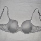 MALIZIA LA PERLA SEXY UNDERWIRE GRAY LINGERIE BRA 32 C