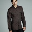 JOHN VARVATOS PLUM TREND BOTTON DOWN LIGHT COTTON CASUAL SHIRT L