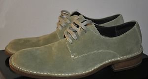 COLE HAAN DRYDEN LIGHT GREEN SUEDE LACE UP OXFORD SHOES 8/US