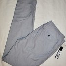 MARC BY MARC JACBS FLAT FRONT SUMMER GOLF BOAT TROUSERS PINSTRIPE PANTS 34 /34