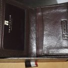 Trafalgar Cortina Brown Gusseted Business ID Card Case Bifold Wallet Holder