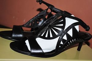 SERGIO ROSSI 2012 PELLE SAFARI DONNA CUT OUT BROWN LEATHER SANDALS SHOES HEELS 8