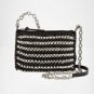 DIANE VON FURSTENBERG MINI STEPHANIE WOVEN CLUTCH CROSS BODY BAG PURSE HANDBAG