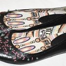 NINE WEST VINTAGE AMERICA COLLECTION BEADED BLACK FLAT SHOES FLATS 6