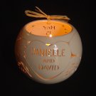 personalized wedding candle lantern