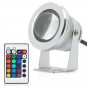 10W Outdoor LED Flood Light - RGB Color Changing, Remote Control, IP66 Waterproof Rating