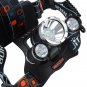 3 CREE XM-L T6 LED Head Lamp - 3800 Lumens, Adjustable Head Strap, Battery Charger, Weatherproof