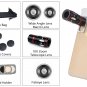 Universal 4-in-1 Cell Phone Lens Kit X10 Telescopic Lens, Fisheye Lens, Macro Lens, Wide Angle Lens