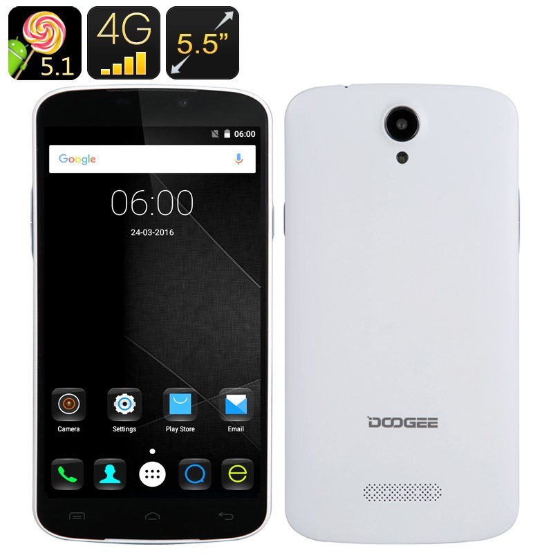 DOOGEE X6 Pro Smartphone - Android 5.1, 4G, 3000mAh Battery, OTG, Gesture Sensing, Two SIM Cards