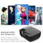 1200 Lumen Android 4.4 Projector - 1080P Support, 25 to 100 Inch Display, Kodi, Dual Band Wi-Fi