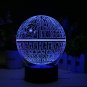 Star Wars Death Star 3D LED Lamp - Holographic Lamp, 2 Light Modes, 7 Colors.