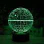 Star Wars Death Star 3D LED Lamp - Holographic Lamp, 2 Light Modes, 7 Colors.