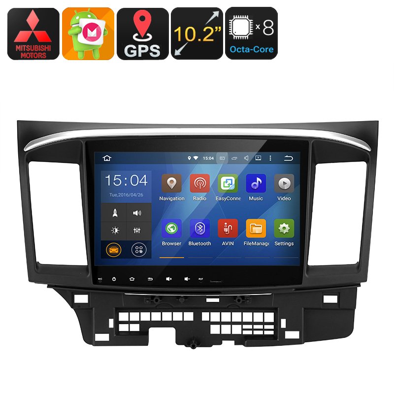 2 DIN Car Stereo Mitsubishi Lancer Android 6.0, OctaCore