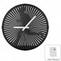 Animated Zoetrope Wall Clock - 12 Inch Face, Running Man Animation, Quartz Movement, Ultra Quiet