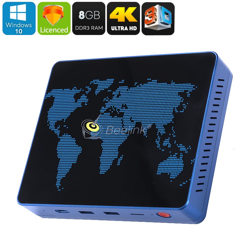 Beelink S1 Mini PC - Licensed Windows 10, Intel Apollo Lake, 8GB DDR3 RAM, 4K Support, 3D Movie