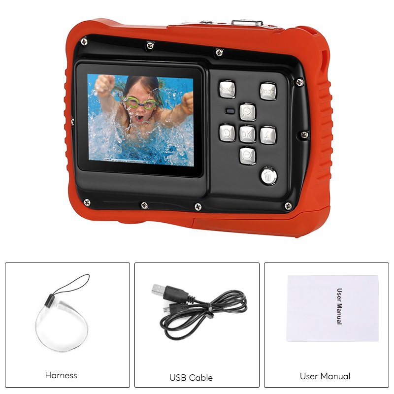 Powpro Kfun PPJ52 Underwater Camera IP68, HD Video, 5MP Picture, 2