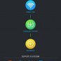 WiFi PIR Motion Detector - Miniature Design, 45m WiFi Range, Day and Night Protection, App Support