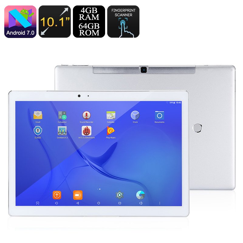Teclast Master T10 Tablet PC -Android 7.0, Hexa Core, 4GB RAM, Fingerprint, 10.1 Inch, Wi-Fi, 64GB