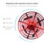 Red Mini Quadcopter Drone - "Force1 Scoot" Hands Free Hover Drone