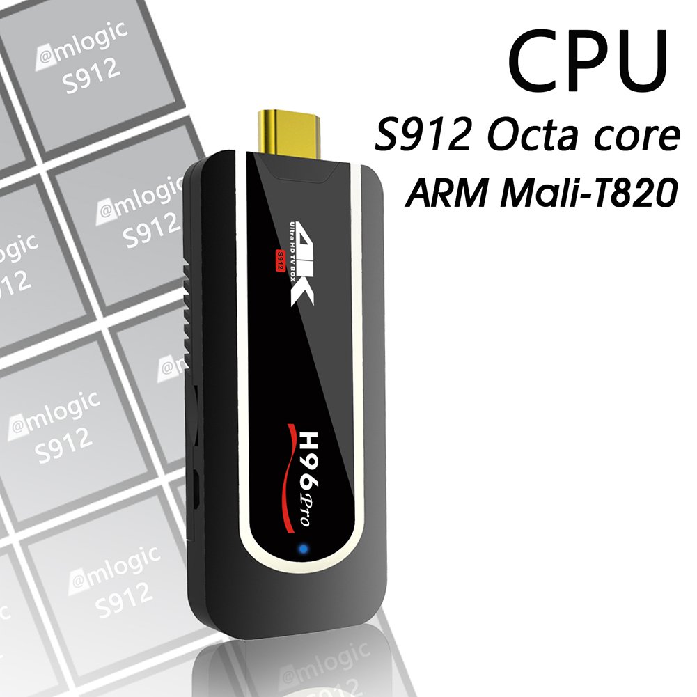 H96 Pro Android TV Box Mini PC Amlogic S912 Octa-core 64 Bit True 4K HDR TV Dongle Smart TV Box