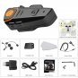 Motorcycle Headset - 1000m Range, Bluetooth, Handsfree Calls, FM Radio, GPS Connect, 450mAh Battery