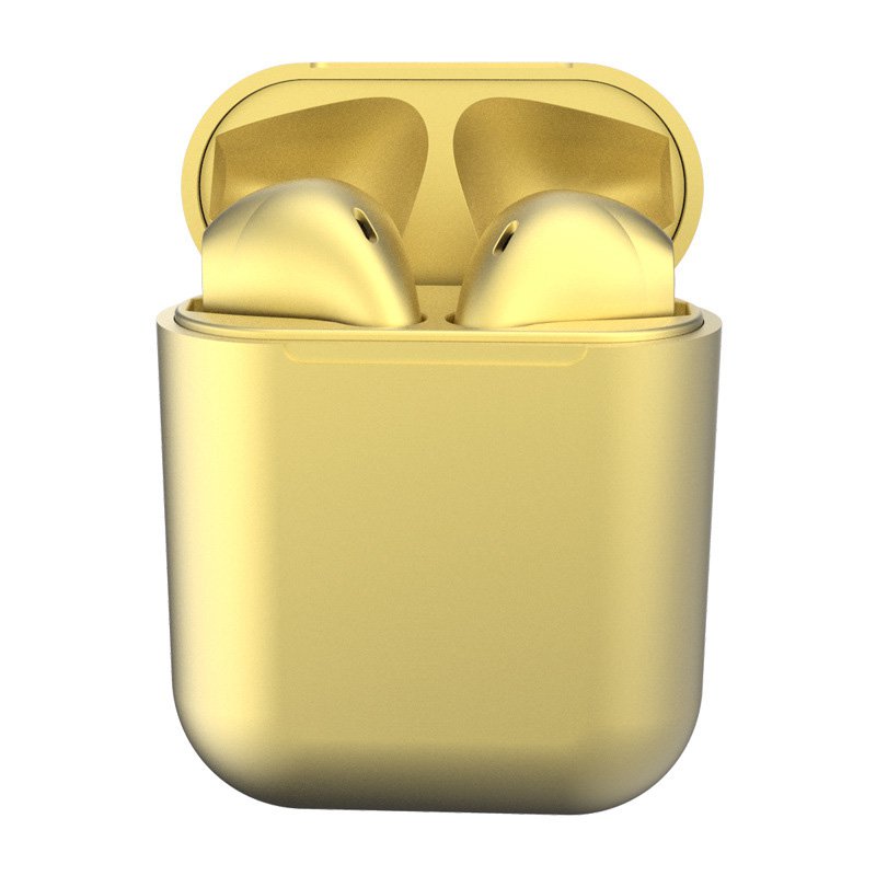 i12 TWS Bluetooth 5.0 Headset Wireless Headphone Earbuds Earphones for Phone Yellow