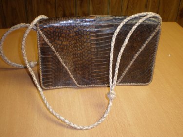 Genuine African Snakeskin Clutch Purse Handbag