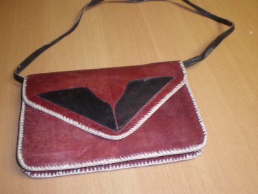 Genuine African Leather Clutch Purse Handbag