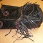 Genuine African Tribal Leather Drawstring Bucket Shoulder Handbag
