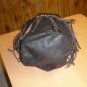 Genuine African Tribal Leather Drawstring Bucket Shoulder Handbag